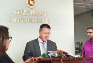 বাংলাদেশে তৃতীয় পক্ষের হস্তক্ষেপ চায় না চীন: রাষ্ট্রদূত ইয়াও ওয়েন