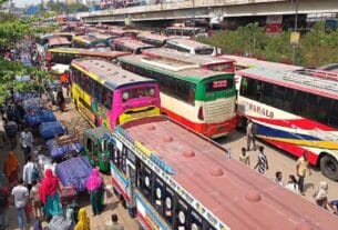 মহাসড়কে চাপ বাড়ছে, ঈদযাত্রা এখনও স্বস্তির
