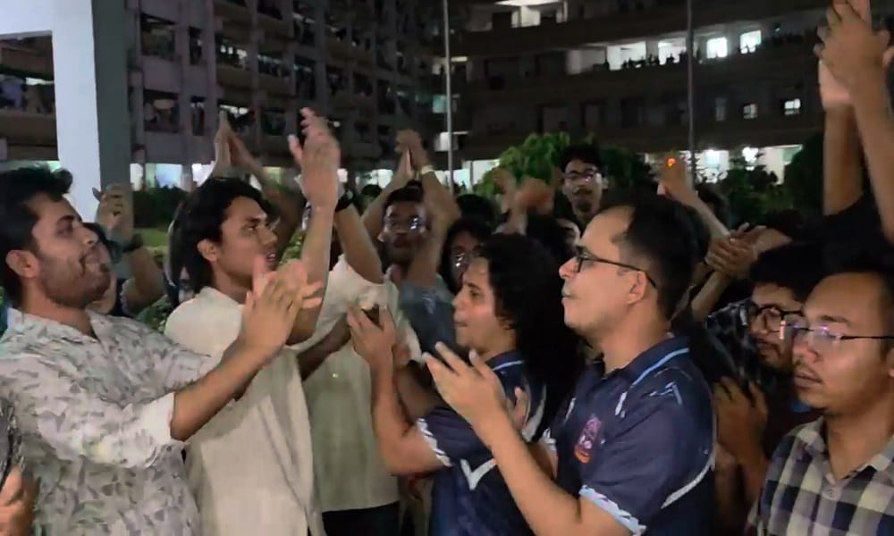 ঢাবিতে ছাত্রদলের দেয়াল লিখন কর্মসূচি ঘিরে উত্তেজনা